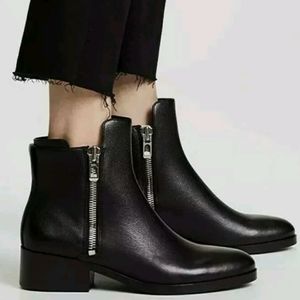 3.1 PHILLIP LIM Alexa zip up ankle Boots women sz 7 black leather